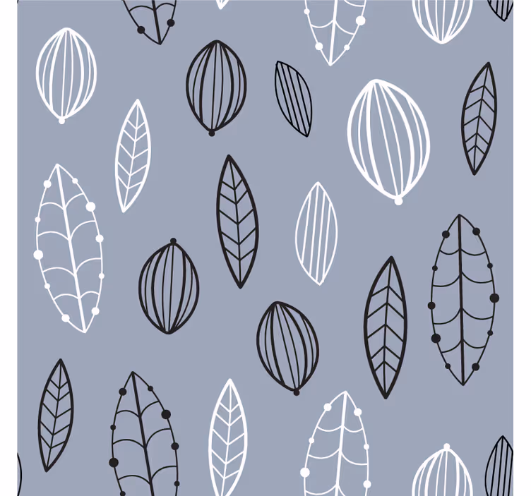Bathroom blind in nordic floral design - TenStickers