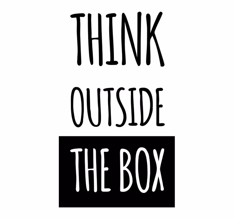 Blind office think beyond the boundaries - TenStickers