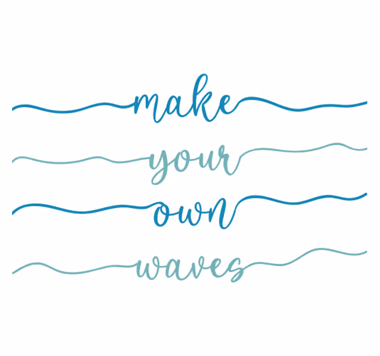 Blind office create your own waves - TenStickers