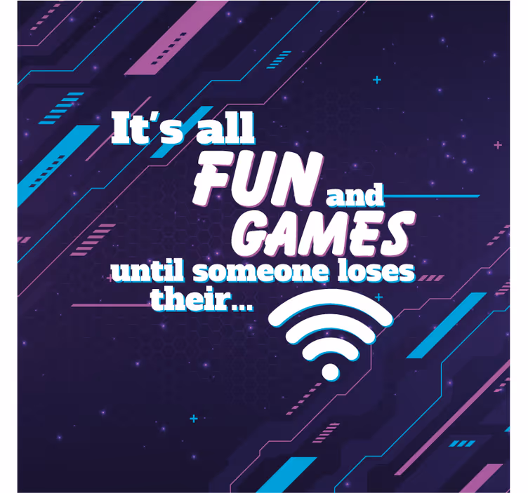 Blind office wifi for a hilarious connection - TenStickers