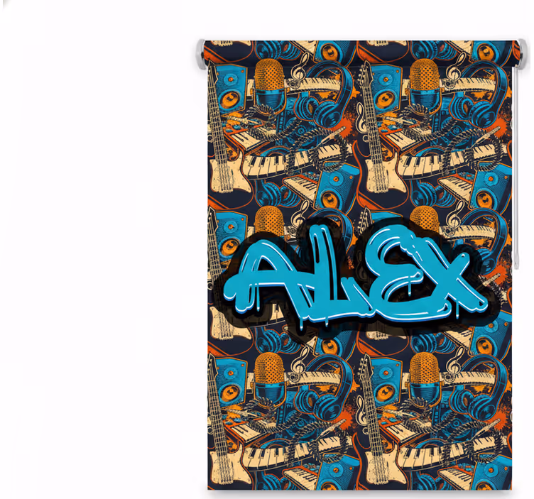 Teenage blind custom music graffiti - TenStickers