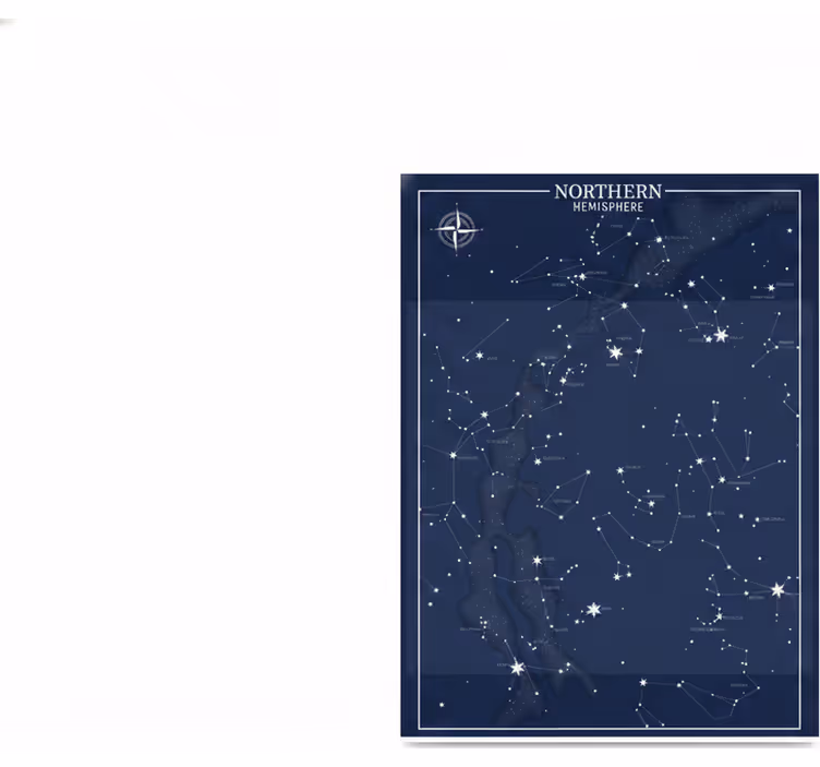 Teenage blind northern hemisphere constellation poster - TenStickers