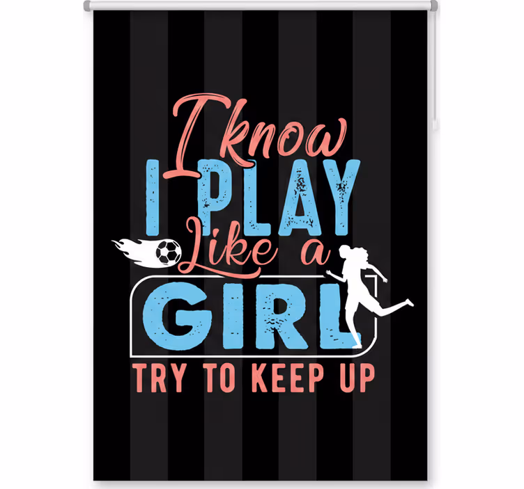 Teenage blind i play like a girl - TenStickers