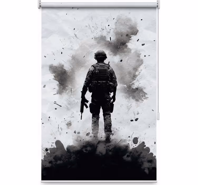 Teenage blind warrior soldier - TenStickers
