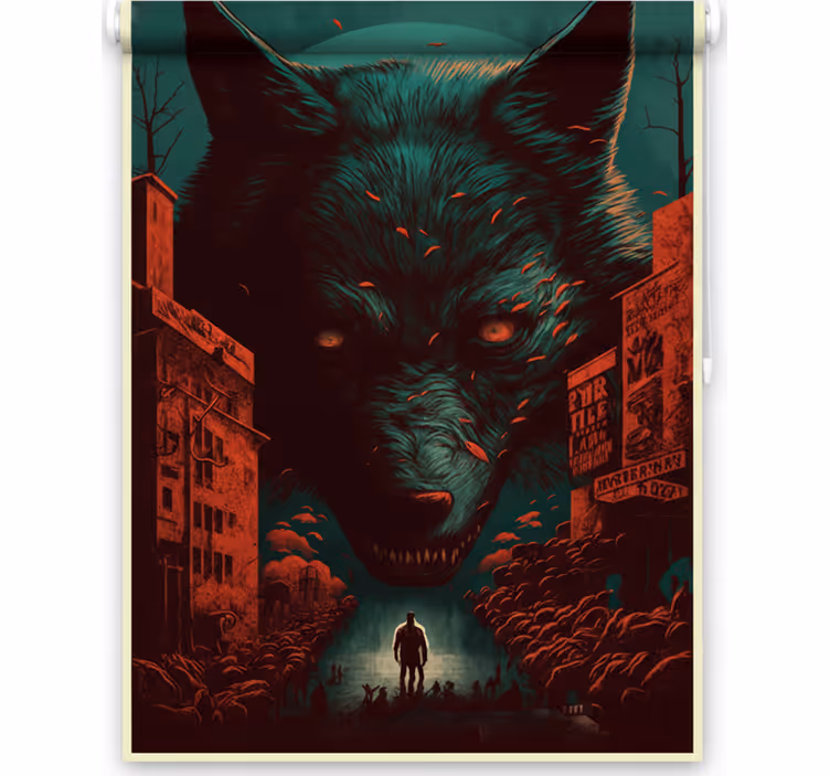Teenage blind wolf movie poster - TenStickers