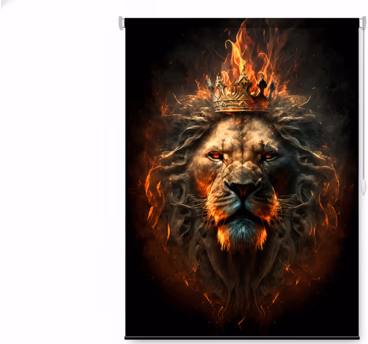 Teenage blind lion king in flames - TenStickers