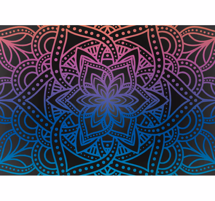 Zen blind mandala complexity - TenStickers