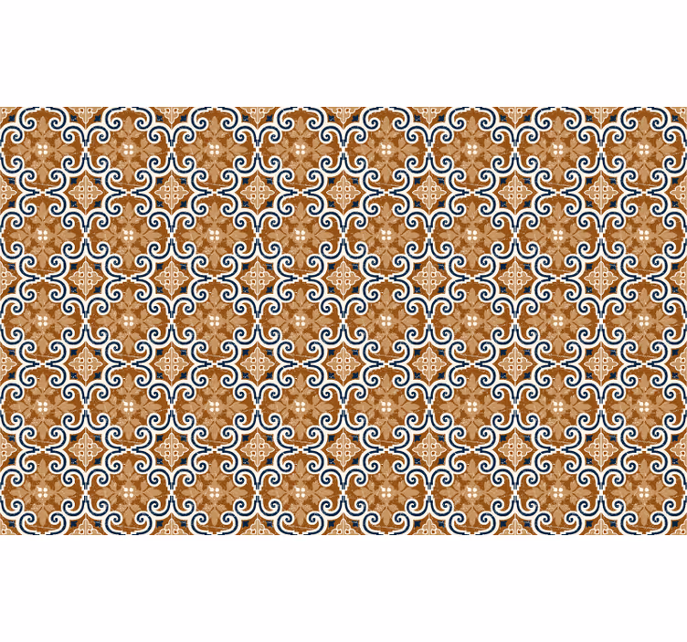 Brown blind cement-style tiles - TenStickers