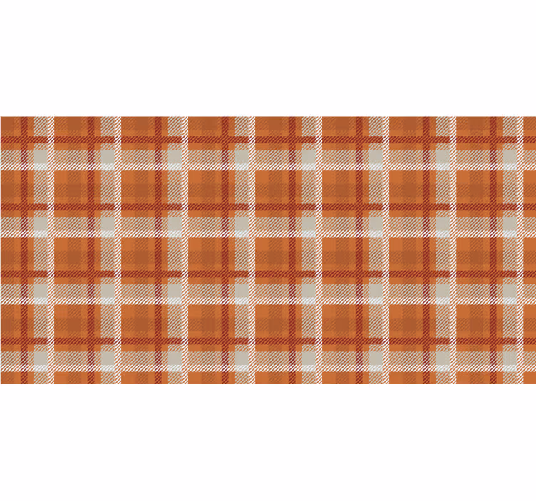 Orange blind autumn check - TenStickers