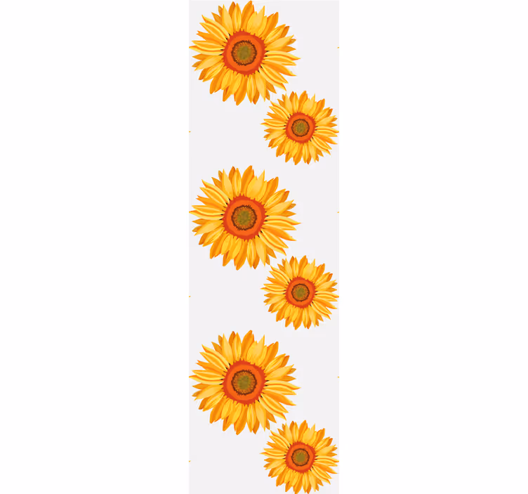Orange blind with elegant floral design - TenStickers