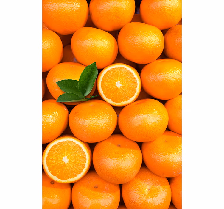 Orange blind for vibrant citrus decor - TenStickers