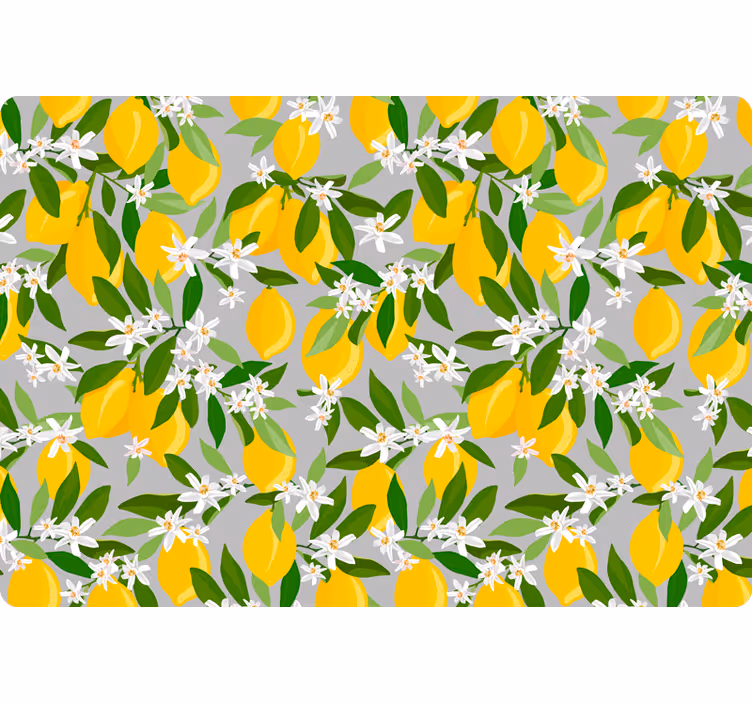 Orange blind lemon tree laptop - TenStickers