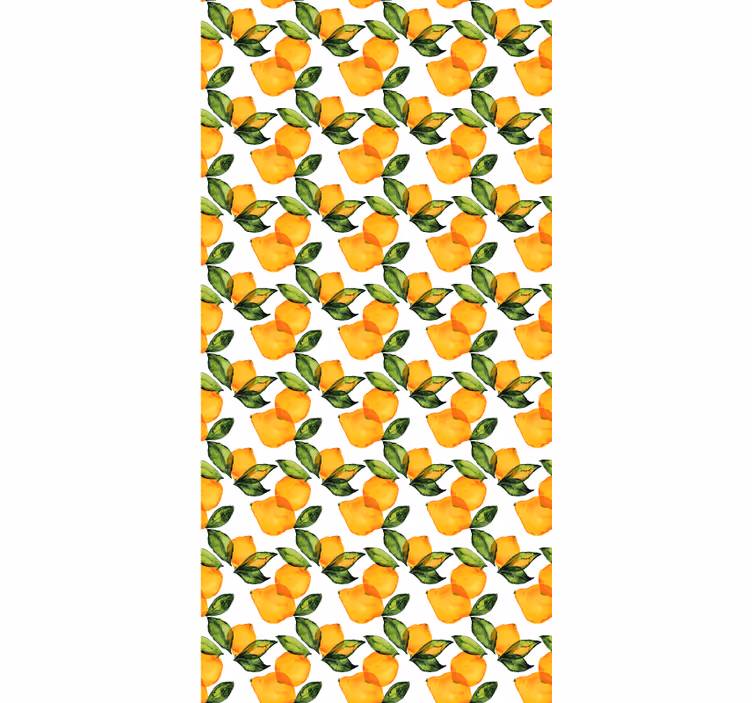 Orange blind in lemon mediterranean style - TenStickers