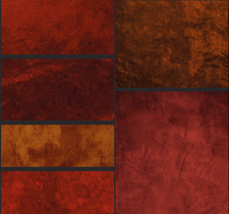 Blind red textured patchwork design - TenStickers