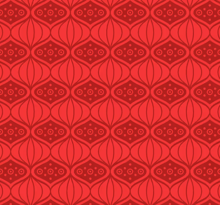 Blind red oriental design - TenStickers