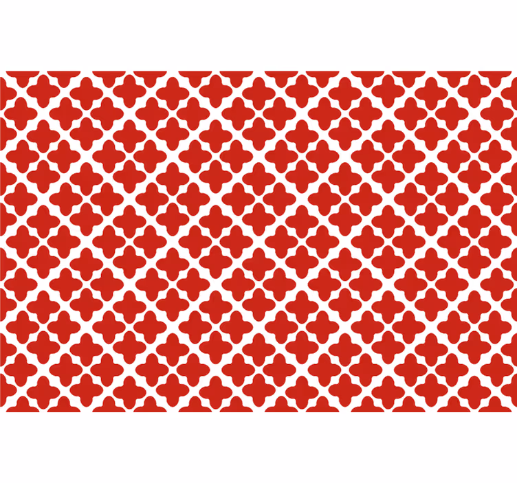 Blind red white geometric pattern - TenStickers