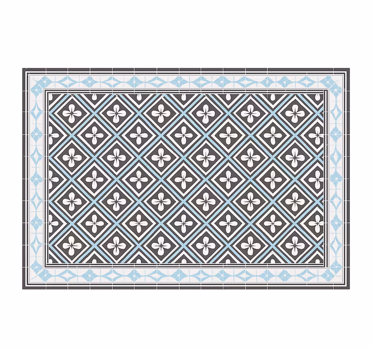 Blind outdoor geometric tile pattern - TenStickers