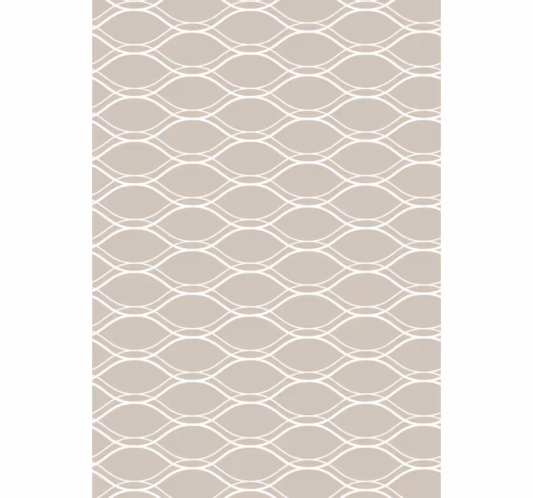 Blind outdoor beige with white lines pattern - TenStickers