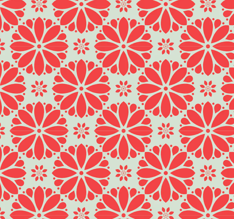 Blind outdoor floral geometric motifs shades - TenStickers
