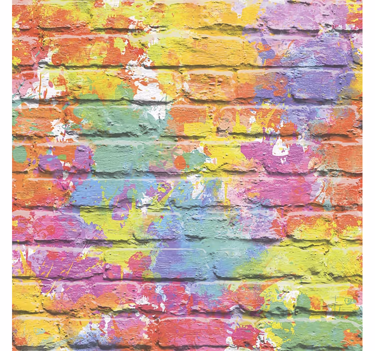 Teenage blind colorful splash brick - TenStickers