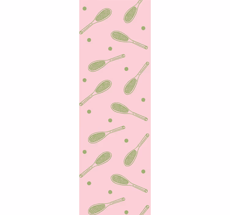 Teenage blind seamless tennis racket design - TenStickers
