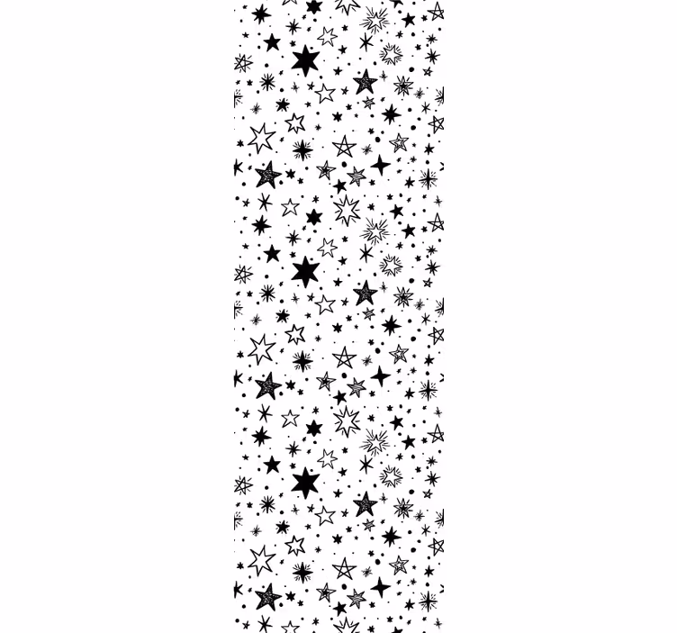 Teenage blind in black star pattern on white background - TenStickers