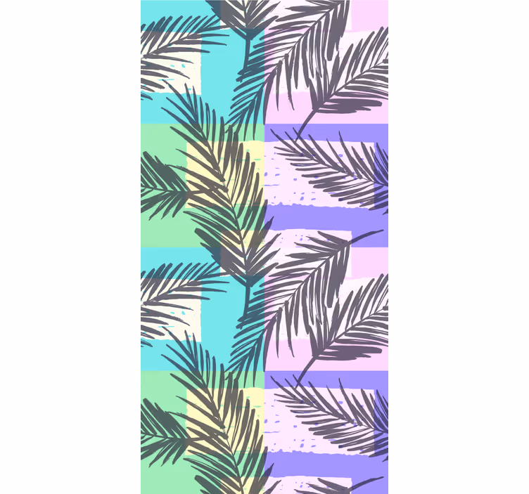 Teenage blind with tropical palms on squares - TenStickers