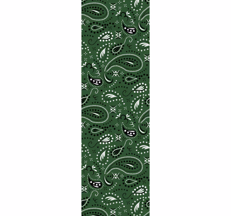 Classic blind teal paisley design - TenStickers