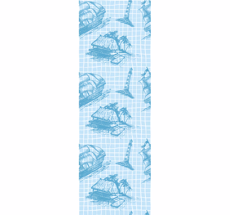 Classic blind westwind toile pattern design - TenStickers