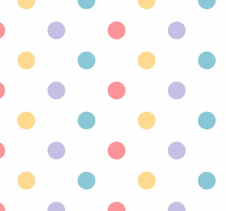 Roller blind nursery colorful confetti design - TenStickers
