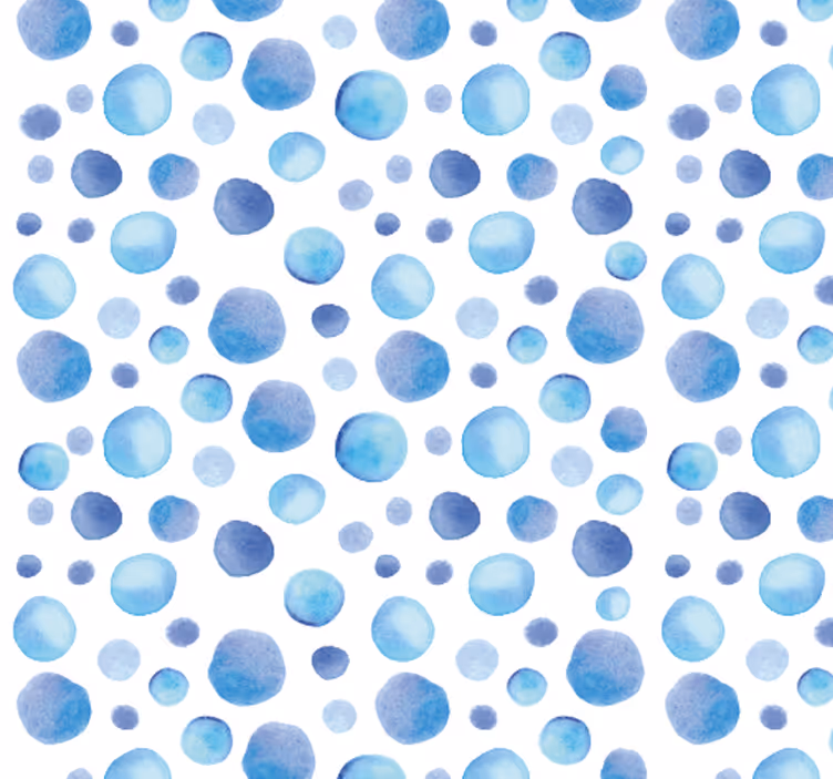 Roller blind nursery wallpaper - colorful bubbles - TenStickers