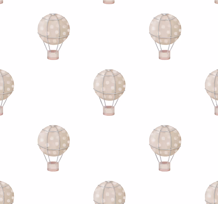 Roller blind nursery gray balloons - TenStickers