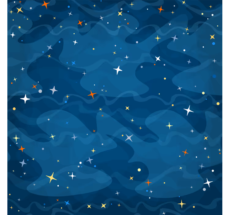 Roller blind nursery starry camouflage - TenStickers