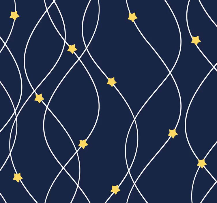 Roller blind nursery yellow stars on blue background - TenStickers