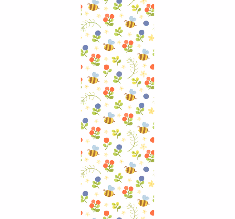 Roller blind nursery cute baby bees design - TenStickers