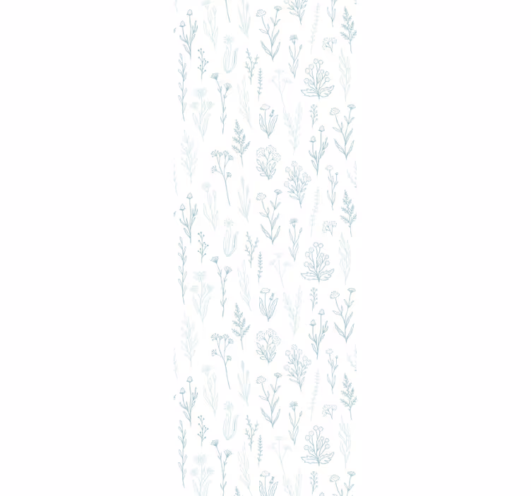 Hallway blind with flower on a white background - TenStickers