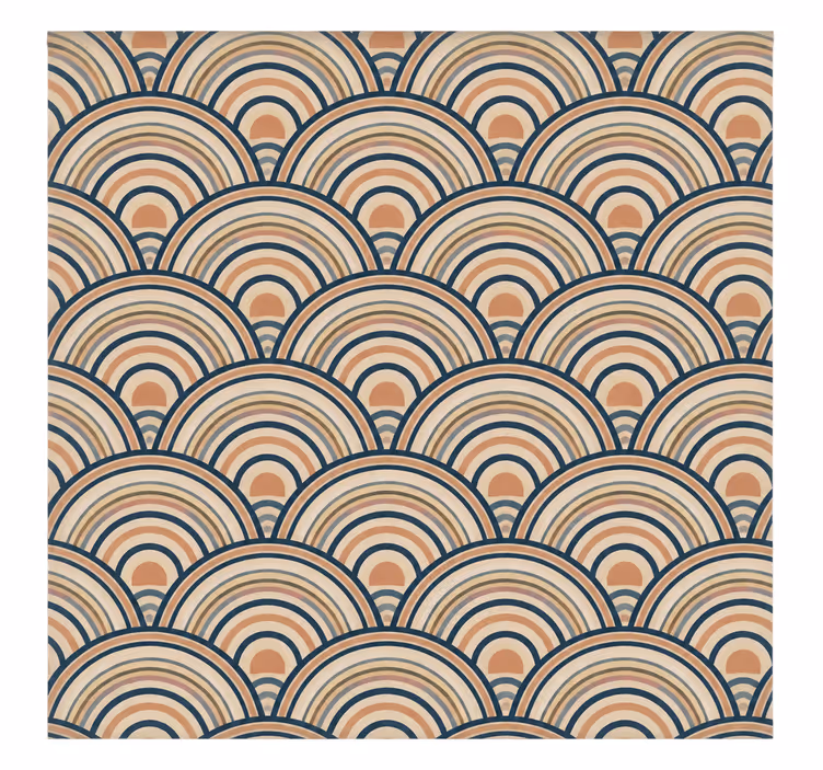 Blind master bedroom width 140 asian half-circle design - TenStickers