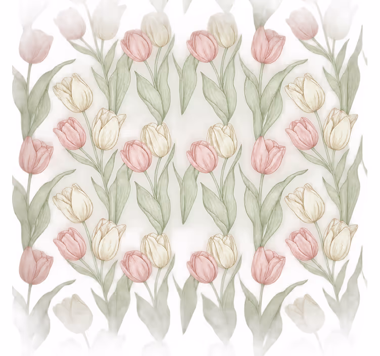 Bathroom blind width 110 tulips - TenStickers