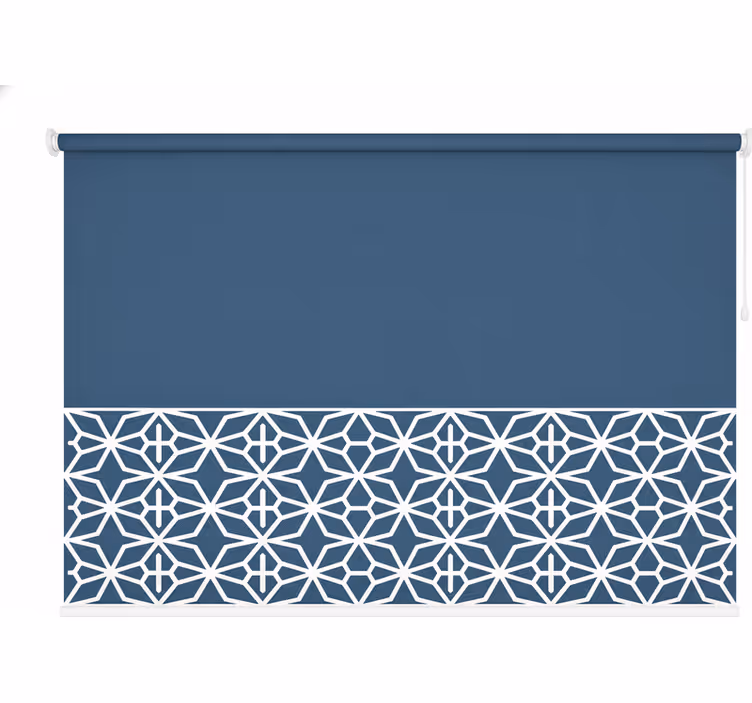 Blue blind with light border at the bottom - TenStickers