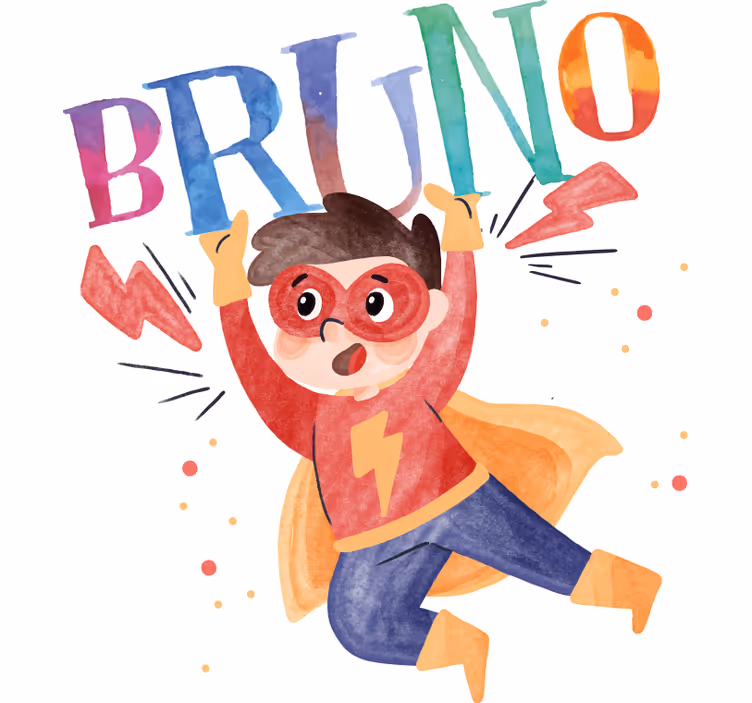 Super hero blind watercolor super kid - TenStickers