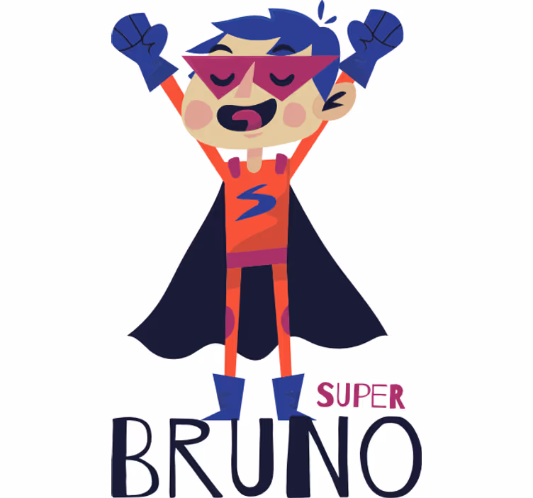 Super hero blind superboy customizable - TenStickers