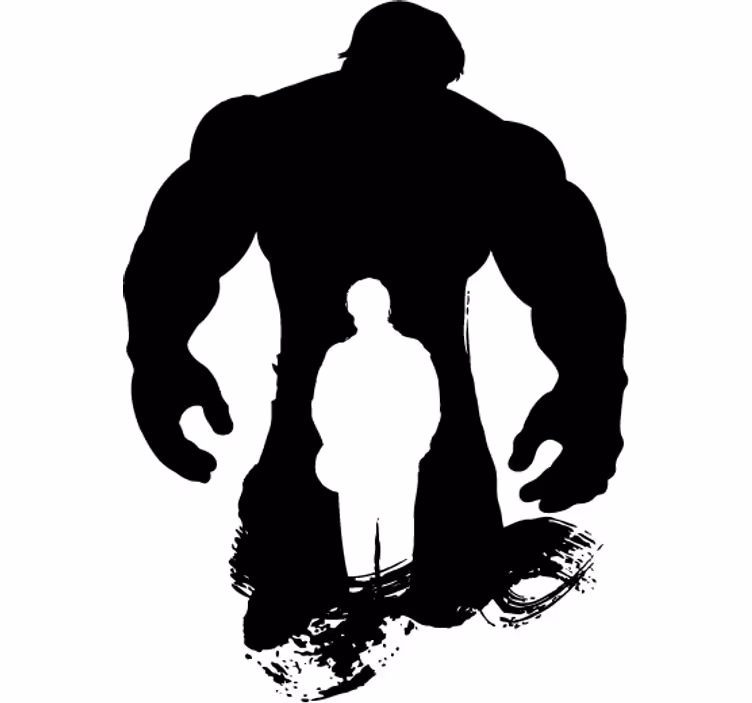 Super hero blind decorative vinyl silhouette - TenStickers