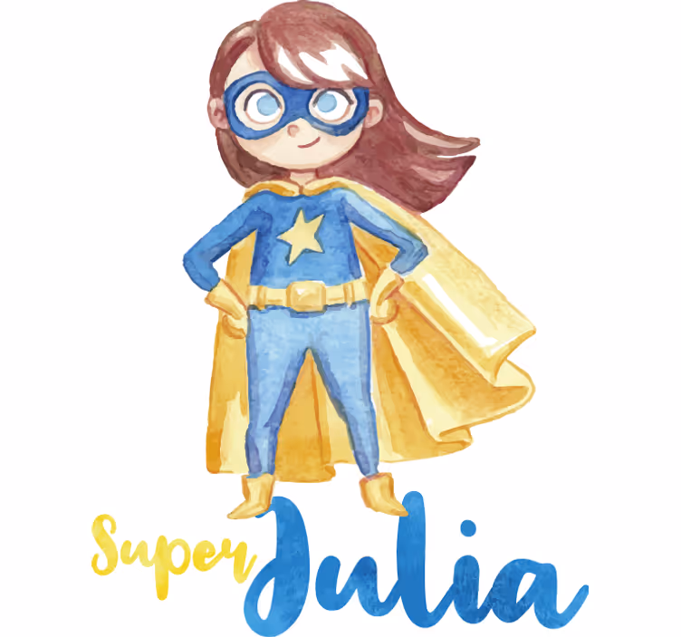 Super hero blind girl superhero customizable - TenStickers