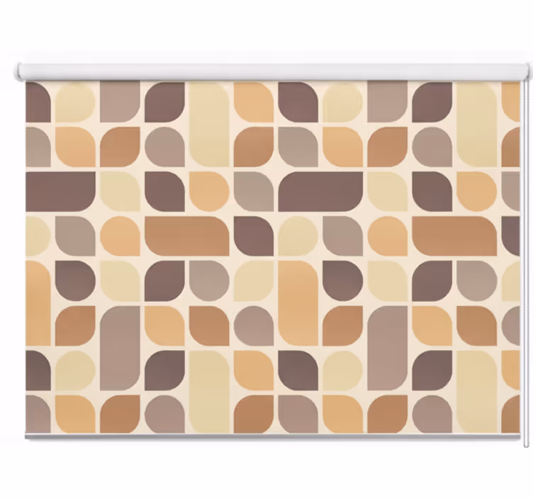Roller blind balcony retro inspired colors - TenStickers