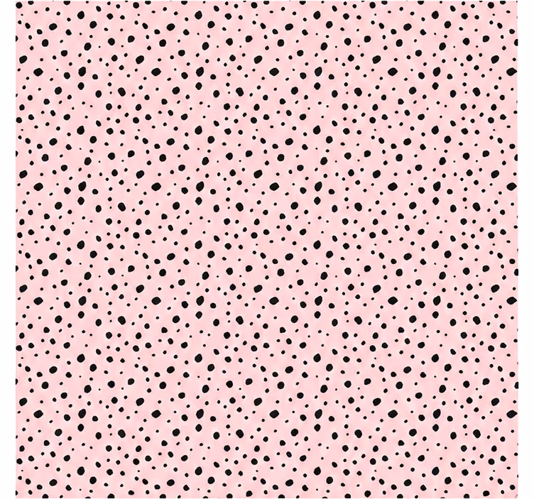 Roller blind pink dalmatian dots blush design - TenStickers