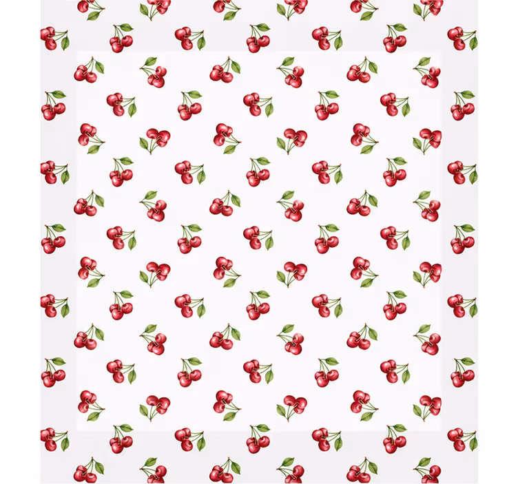 Blind master bedroom 180x180 cherry print - TenStickers