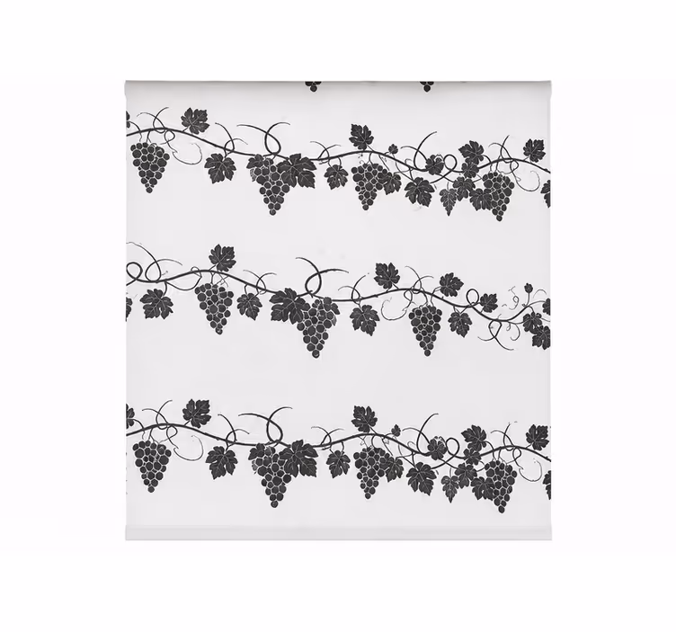 Blinds in a kitchen with hanging berry plants - TenStickers