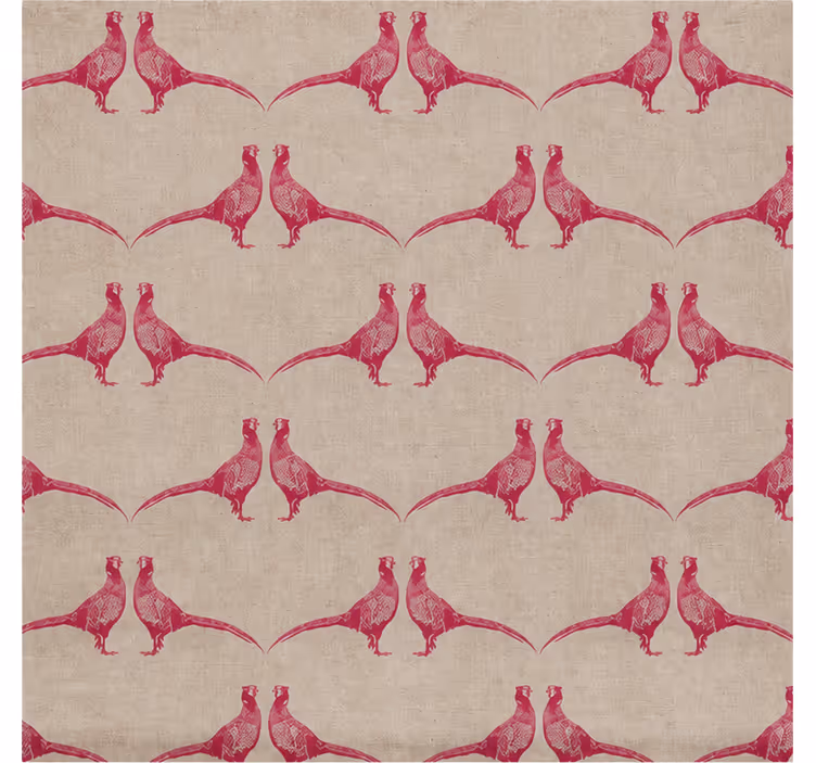 Roller blind pink barneby gates pheasant design - TenStickers