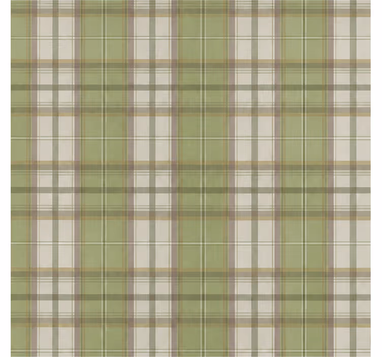 Green roller blind in tartan kilt pattern - TenStickers