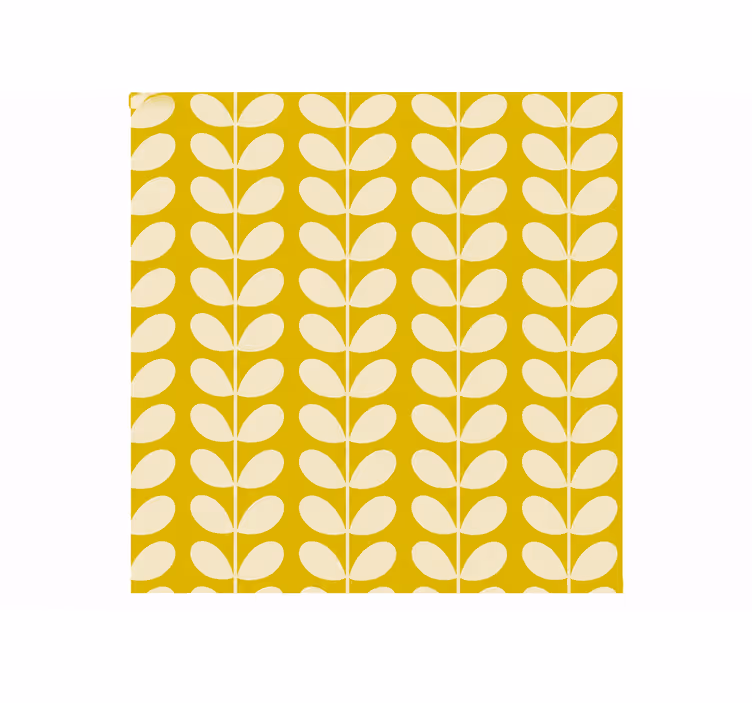 Yellow roller blind solid stem citrus - TenStickers